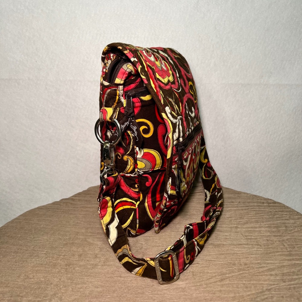 Vera Bradley Puccini Crossbody Messenger Bag retired pattern Boho Whimsigoth - Picture 2 of 11